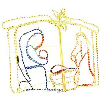 Belén Decoración Navideña 240 Led 116x41x87 Cm Vidaxl