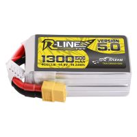 bateria lipo tattu r-line v50 148v 1300mah 150c 4s1p con conector xt60 para drones rc