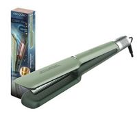 plancha de pelo con aire air lisse olive 600w protege el cabello tecnologia ionica keratina y aceite de argan