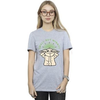 Disney Camiseta The Mandalorian Small But Mighty para mujer