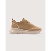koala bay zapatillas baskets en daim beiges - morella para mujer