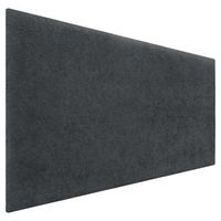 dhome cabecero negro 105cm acabado toalla soft tapizado liso 4cm grosor 70 alto tejido suave para pared acusticos cabeceros absorbentes 105cm 4cm - 70 al - negro