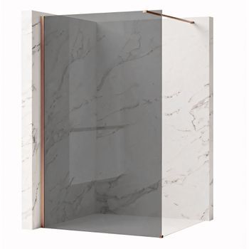 Pared De La Ducha Rea Flexi Grey Brush Copper 80 Grey