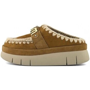 Mou Pantuflas Bounce Welt Clog Suede para mujer