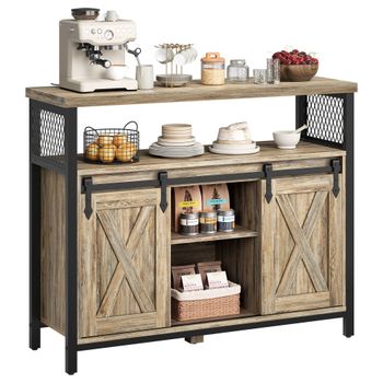 Armario de Cocina con Estilo Industrial, Marrón turquesa y negro tinta