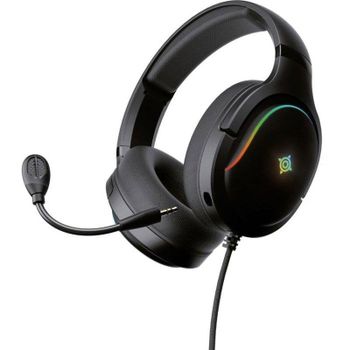 Auriculares NOVA Gaming Borealis con cable jack 3,5 mm RGB micrófono desmontable negro