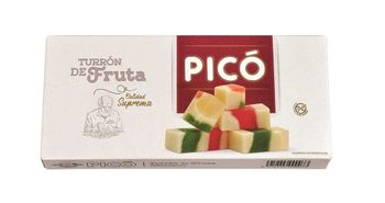 Caja de 12 unidades de Turrón de Fruta 200 grs