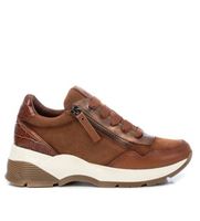 carmela para mujer 16019503-camel zapatillas de piel 160195 marron 36 1 a 3cm cordones casual