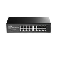 switch cudy fs1016 16 puertos fast ethernet plug and play leds negro