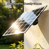 cargador de panel solar tipo c de 8 w adaptador solar para exteriores compatible con la camara de vigilancia v380 monitor de seguridad de bajo consumo con cable de extension de 18 metros