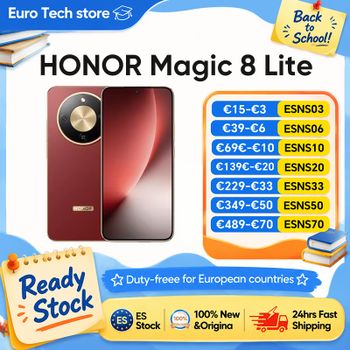 HONOR Magic 8 Lite Versión EU, Teléfono Inteligente 5G, 108MP OIS AI, eSIM, Resistente a Caídas de 2.5m, Resistente al Polvo IP69K, 7500mAh, Snapdragon 6 Gen4