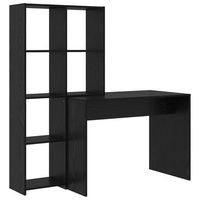 escritorio roble negro 1385 x 55 x 143 cm madera de ingenieria vidaxl