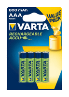 rechaccu value aaa 800mah bli 4