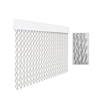 Cortina Puerta Cordon Espiral Tambre 90x210 Blanco-transparente 20206d