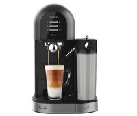cecotec cafetera semiautomatica power instant-ccino 20 chic serie nera para cafe molido y en capsulas 20 bares
