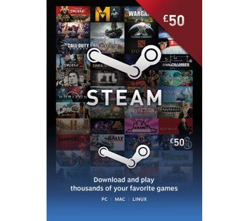 STEAM Steam Wallet Card - £50
