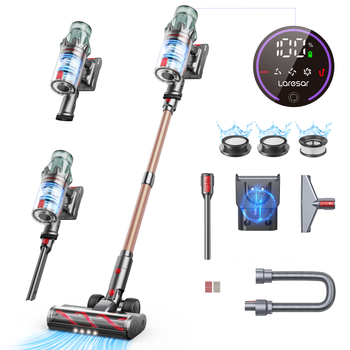Laresar V7 PRO 600W 65000PA aspiradora inalámbrica electrodoméstico de mano función de aromaterapia manguera larga succión de sofá 2026 nuevo