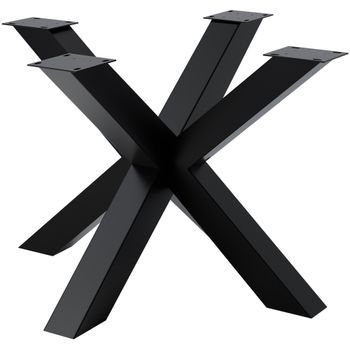 Patas De Mesa Harlan Metal Negro 100x100x71 Cm Clp