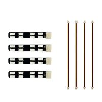 4pcs gemfan led 08  led 20 5v cinta led programable para brazo  modulo controlador cu 2-6s para dron rc diy fpv racing