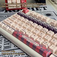 nuevas teclas pbt de 120 teclas juego de teclas pbt con perfil cherry sublimacion de tinta en 5 lados antideslumbrantes compatibles con teclados 61-108