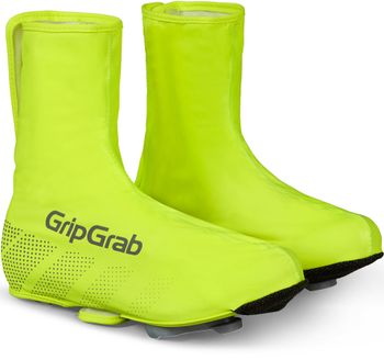 GripGrab Ride Waterproof Hi-Vis Overshoes, Fluorescent Yellow