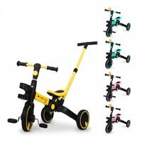 triciclo 5 en 1 mobiclinic evolutivo manillar con asiento ajustable peso maximo 25 kg luz 1 ano y medio a 5 anos amarillo