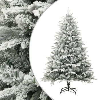 Árbol De Navidad Artificial Con Nieve Pvc Y Pe Verde 150 Cm Vidaxl