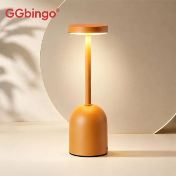Lámpara de Escritorio Inalámbrica GGbingo con Control Táctil, Luz Nocturna LED Nórdica, Lámpara de Mesa de Metal, Lámpara de Dormitorio Inalámbrica, Lámpara de Mesa Recargable