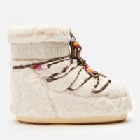 moon boot womens icon faux fur beads boots - uk 6-75