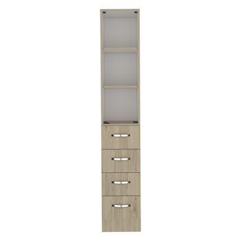 Tuhome Armario Alto De Baño Vanguard 17.56cm P X 30.4cm L X 173.45cm