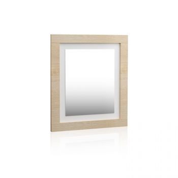 Espejo Con Marco Rectangular 90x75 Cm Kira Cambria - Blanco 75 X 90 X 3,5 Cm