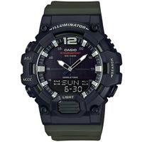 reloj casio hdc-700-3av original analogico y digital 100m wr hora mundial luz led