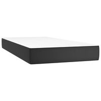 colchon individual  colchon de cama  colchon de muelles ensacados cuero sintetico negro 90x190x20 cm