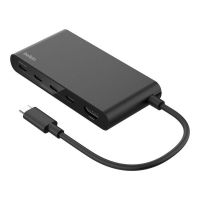 hub belkin 4 puertos usb-c 10 gbps modelo avc021hqbk passtrhough hdmi 100 w
