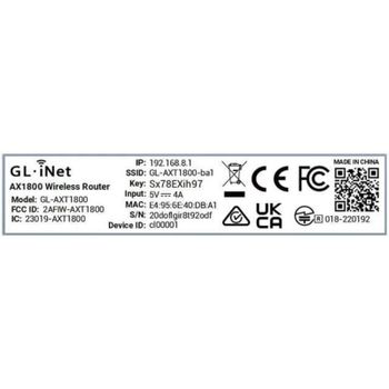 Router GL.iNet GL-AX1800 WiFi 6 Dual Banda 1,8 Gbps 5 Puertos Gigabit