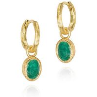 jorge revilla pendientes pendientes con aro pequeno y piedras naturales zen birthstones para mujer