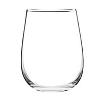 vaso de vidrio transparente